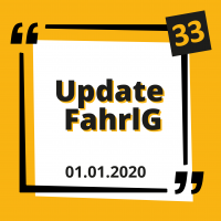 Die FahrlG Novelle vom 01.01.2020