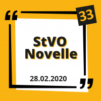 Die StVO Novelle vom 28. April 2020