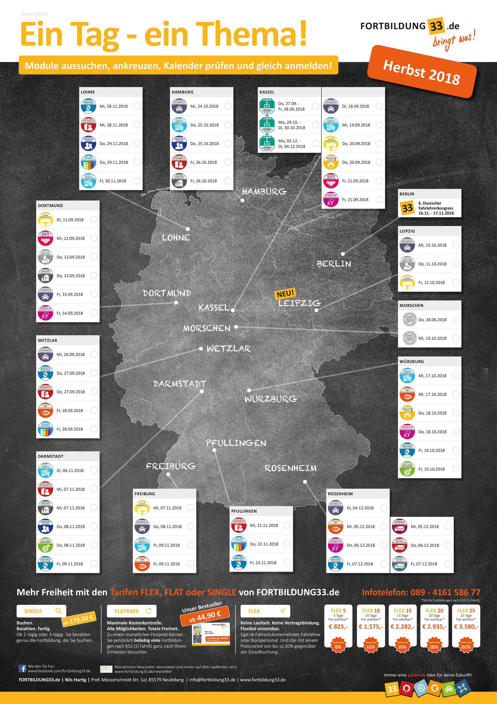 FORTBILDUNG33.de Alle Termine deutschlandweit 2018 2