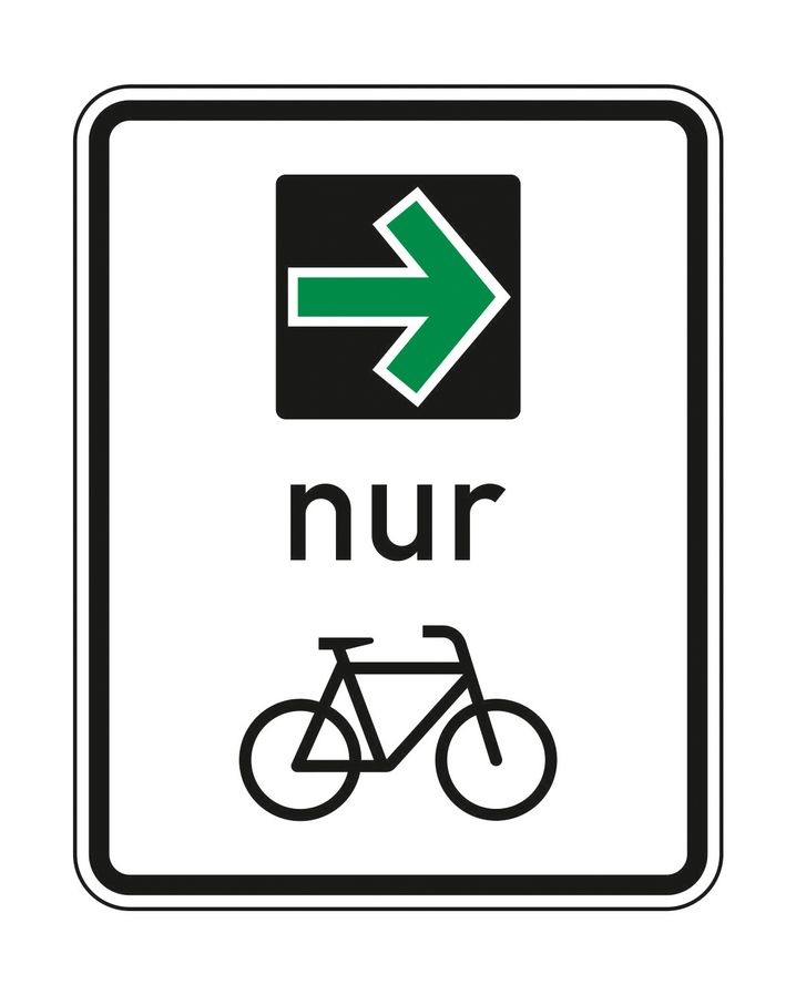 Grünpfeil Fahrradfahrere